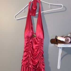 Coral Pink Prom Dress